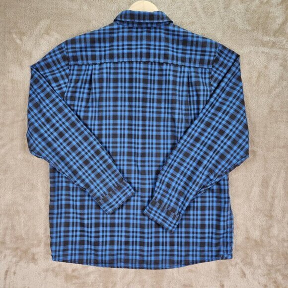 The North Face Snap Button Shirt Plaid Pockets Long Sleeve Men's Size L Western - Picture 2 of 10